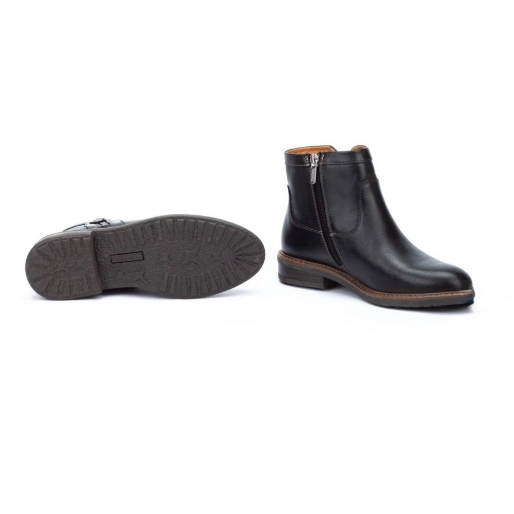 ❤️PIKOLINOS black Leather Ankle Booties | size 6.5 - 7 US / 37 EU - Picture 3 of 8